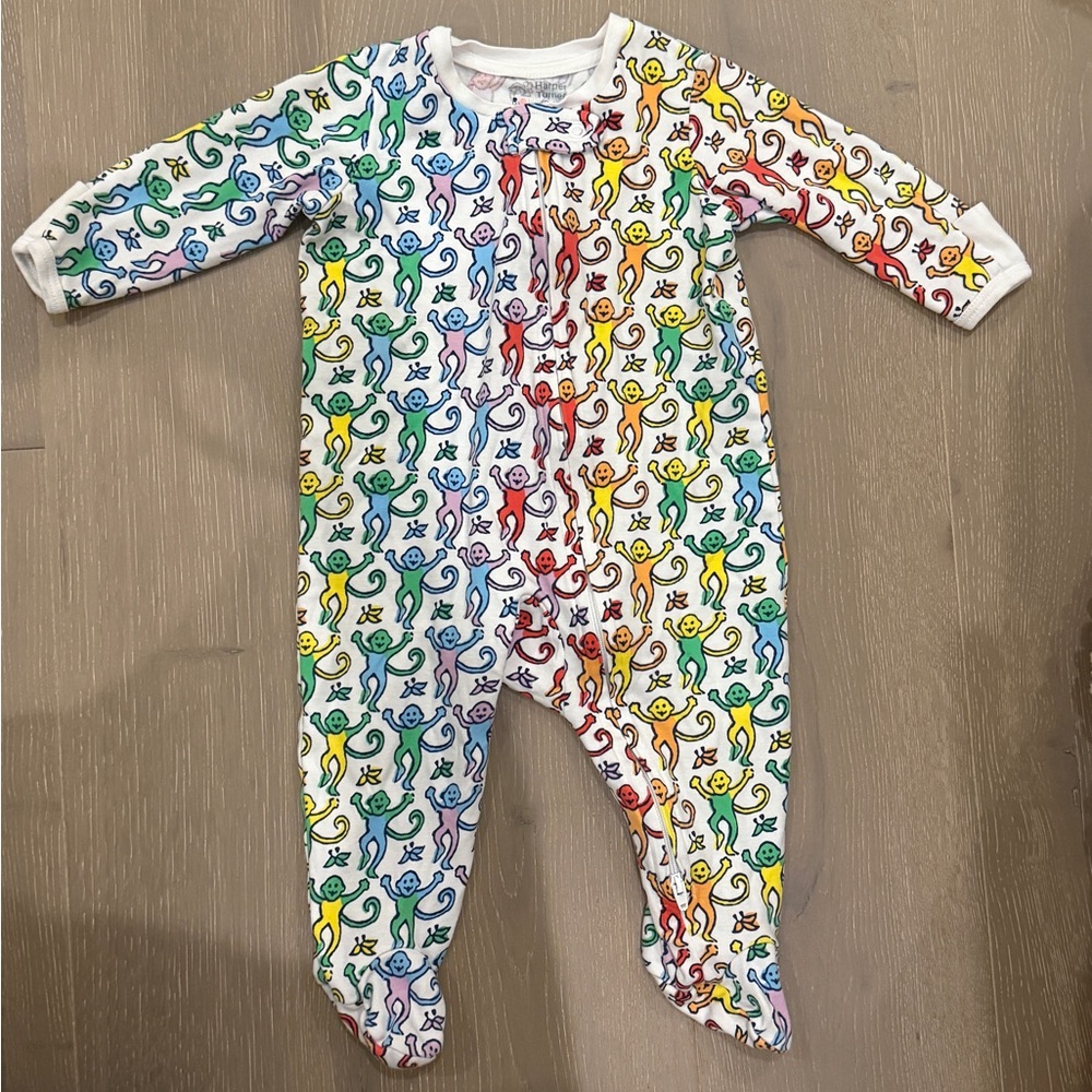 Roller Rabbit Disco Monkey Infant onesie 3-6 months